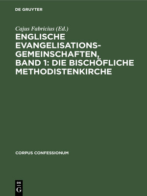 cover image of Englische Evangelisationsgemeinschaften, Band 1